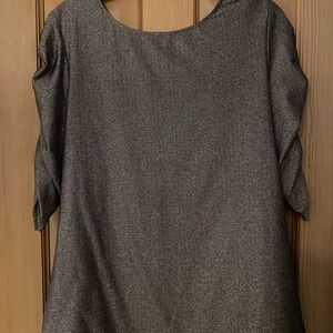 The Limited Metallic Gray Blouse